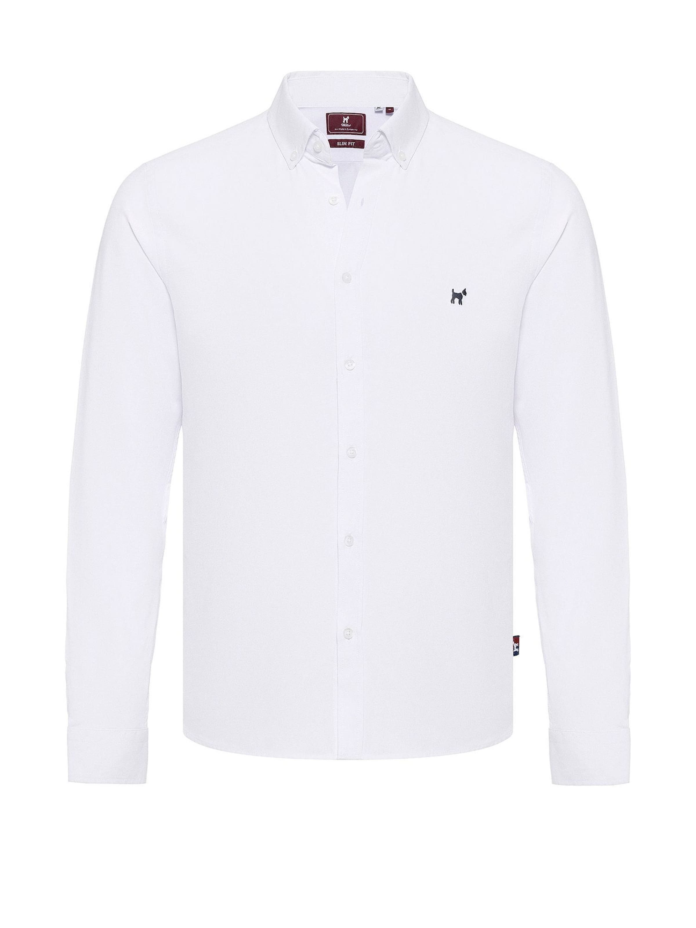 Coupe slim Chemise Williot en blanc : devant