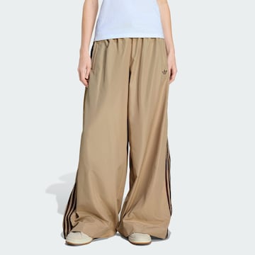 ADIDAS ORIGINALS Wide Leg Hose 'Firebird Adilenium' in Beige: Vorderseite