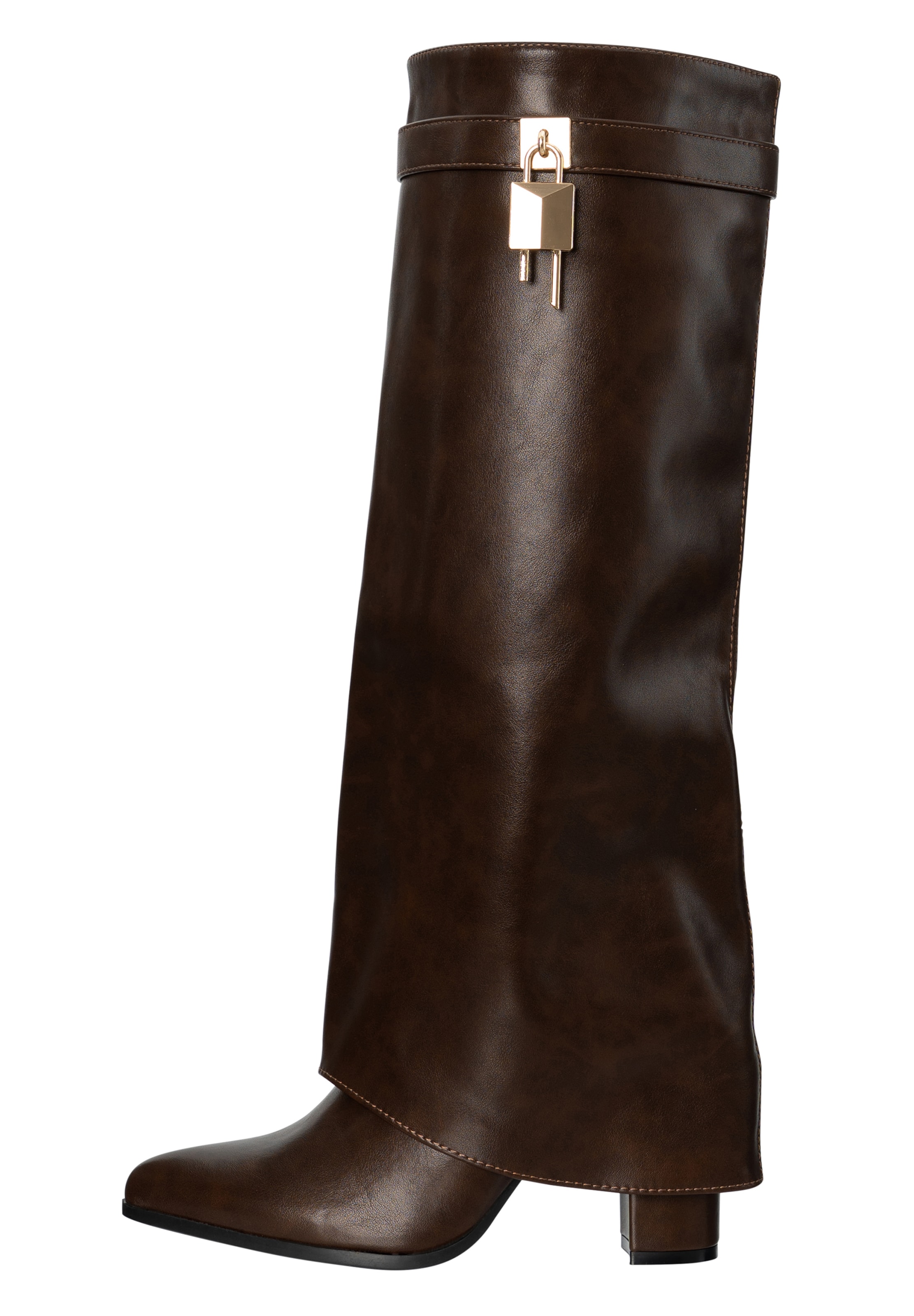 Stivale di Elara in marrone: frontale
