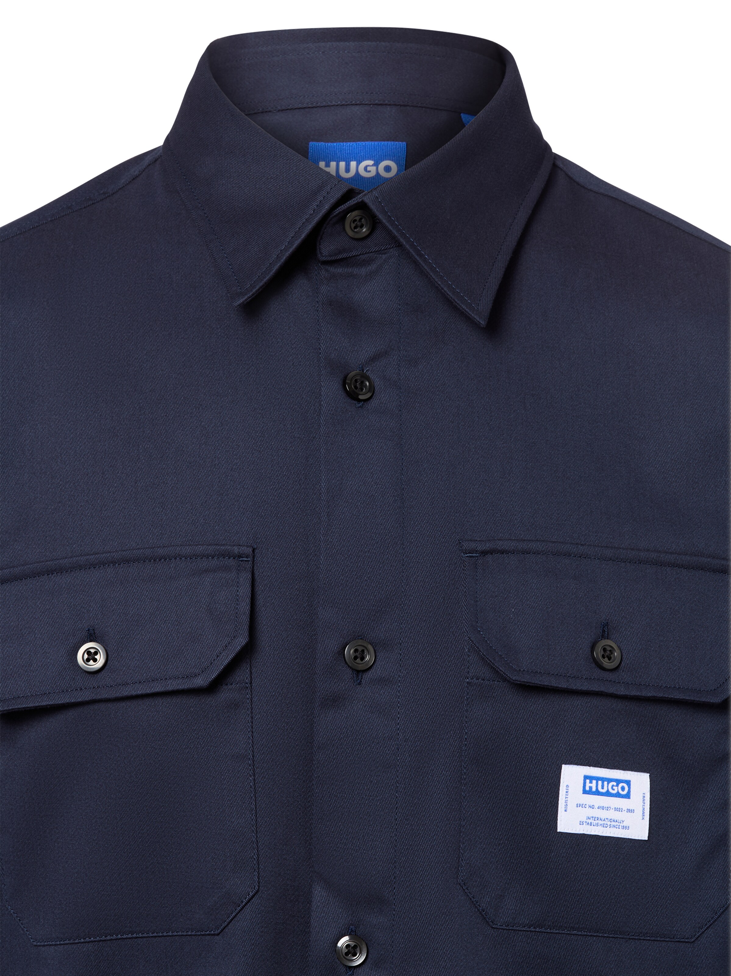 HUGO Regular Fit Hemd 'Ekynone' in Blau