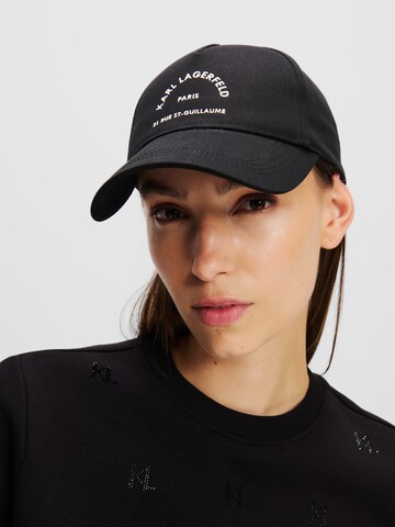 Karl Lagerfeld Cap in Black: front