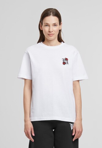Mister Tee Shirt 'Los Angeles Roses' in Weiß: Vorderseite