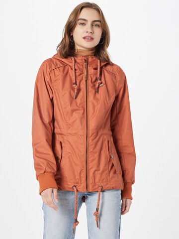 Ragwear Between-Season Jacket 'DANKA' in Brown: front