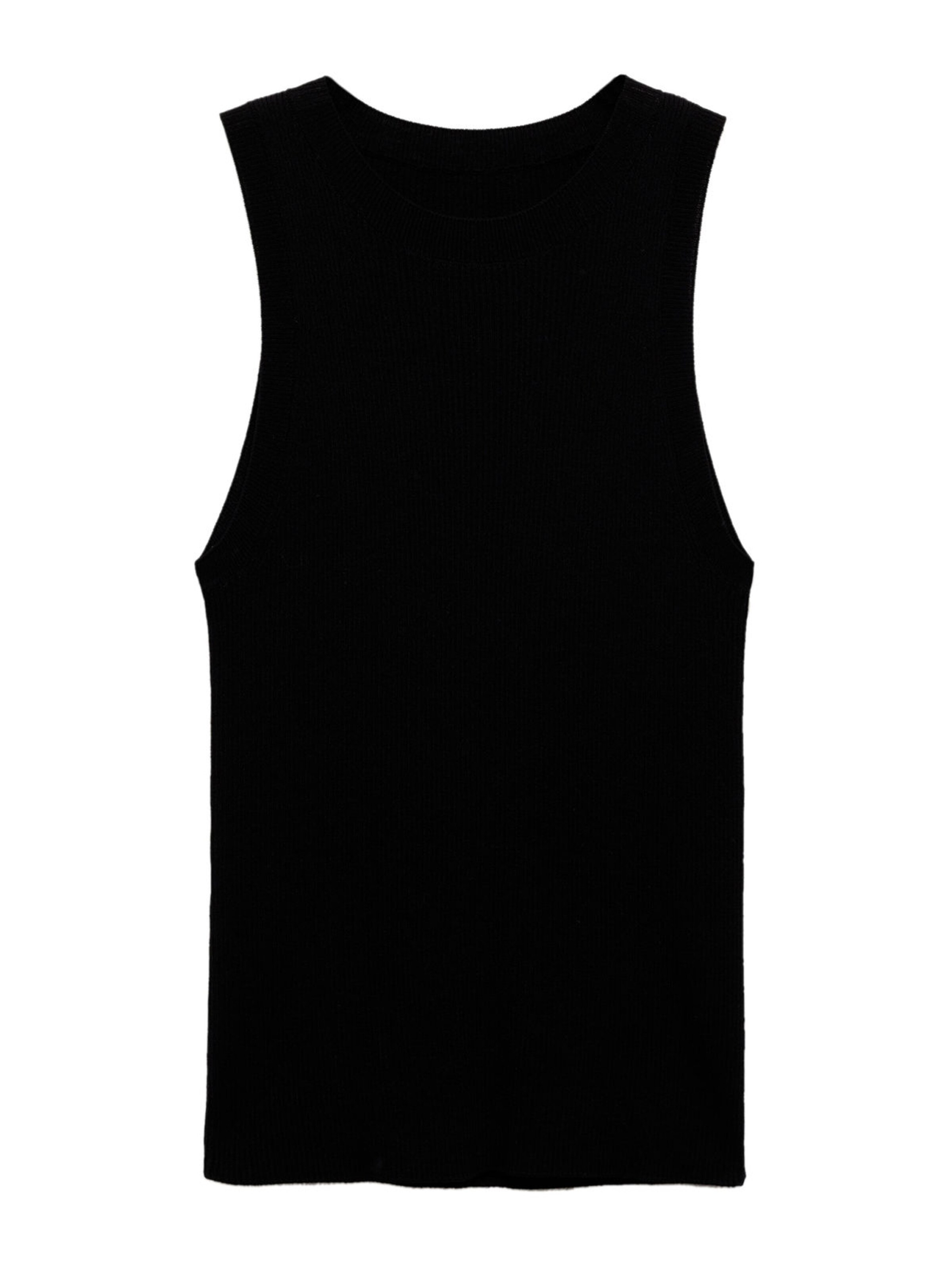 MANGO Kardigany 'KARL' – černá: přední strana