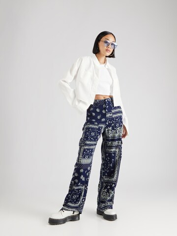 River Island - Loosefit Pantalón cargo en azul