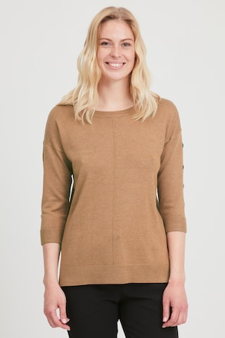 Fransa Sweater in Brown: front