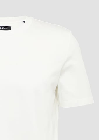 T-Shirt s.Oliver BLACK LABEL en blanc