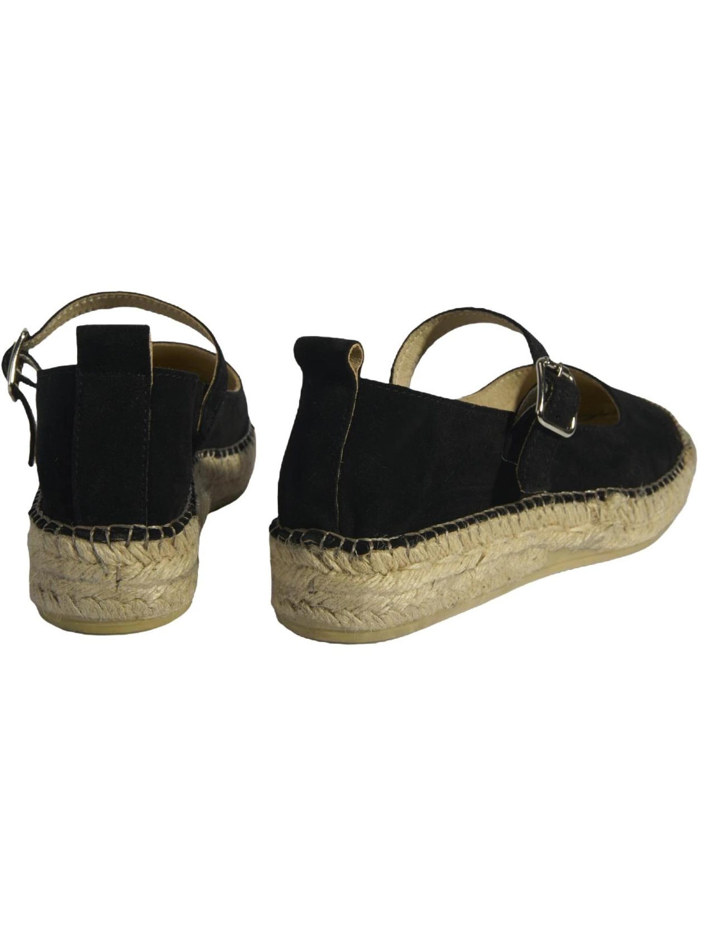 Desa Espadrilles 'Ballettschuhe' in Black