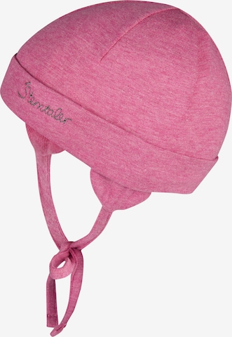 STERNTALER Beanie in Pink: front