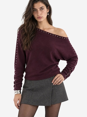 Camicia da donna 'Blusen' di Busem in rosso: frontale