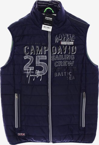 CAMP DAVID Vest in M in Blue: front