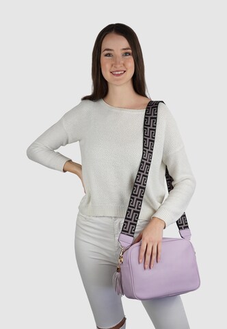 HARPA Schoudertas 'LILINDA' in Lila: voorkant