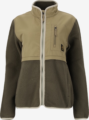Whistler Athletic Fleece Jacket 'Oak' in Brown: front
