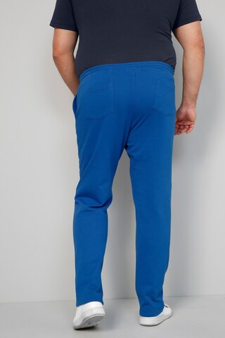Regular Pantalon Men Plus en bleu