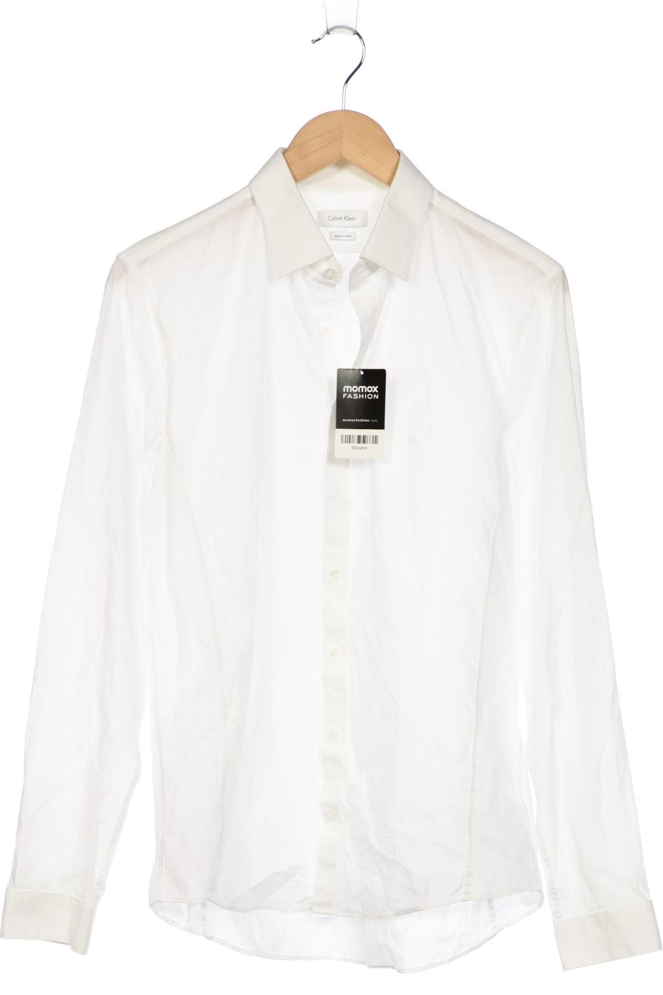 Calvin Klein Button Up Shirt in L in White: front