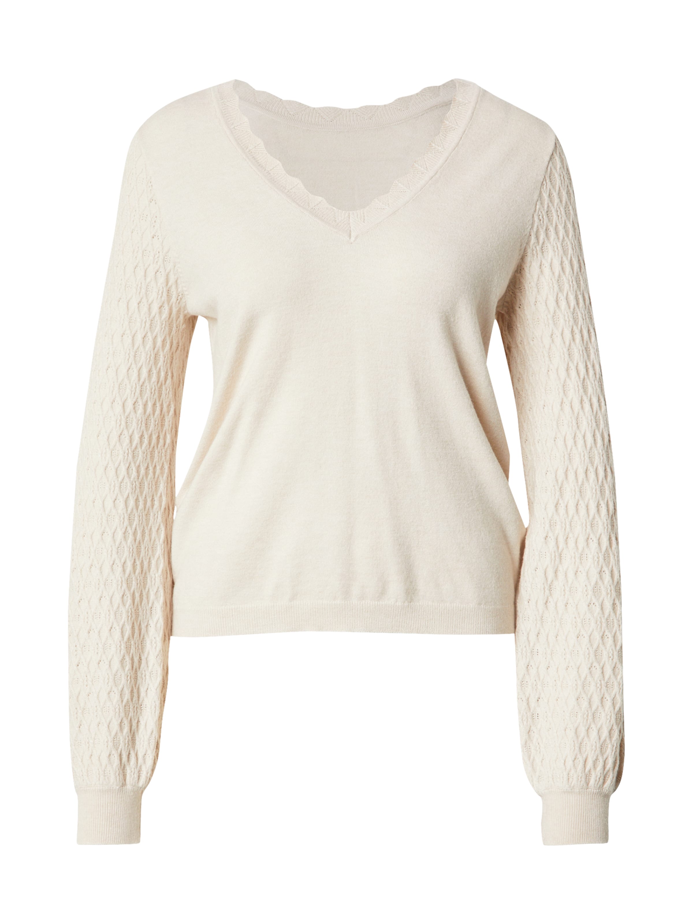 VILA Pullover 'VIEmi' in Beige: Vorderseite