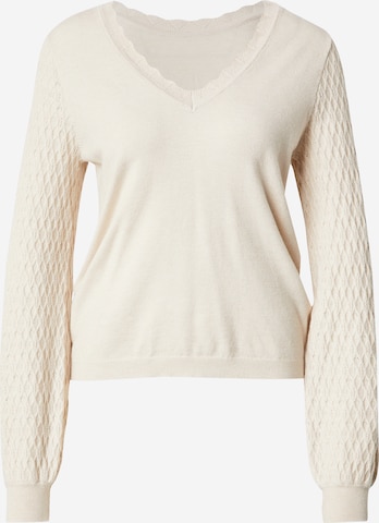VILA Pullover 'VIEmi' in Beige: Vorderseite
