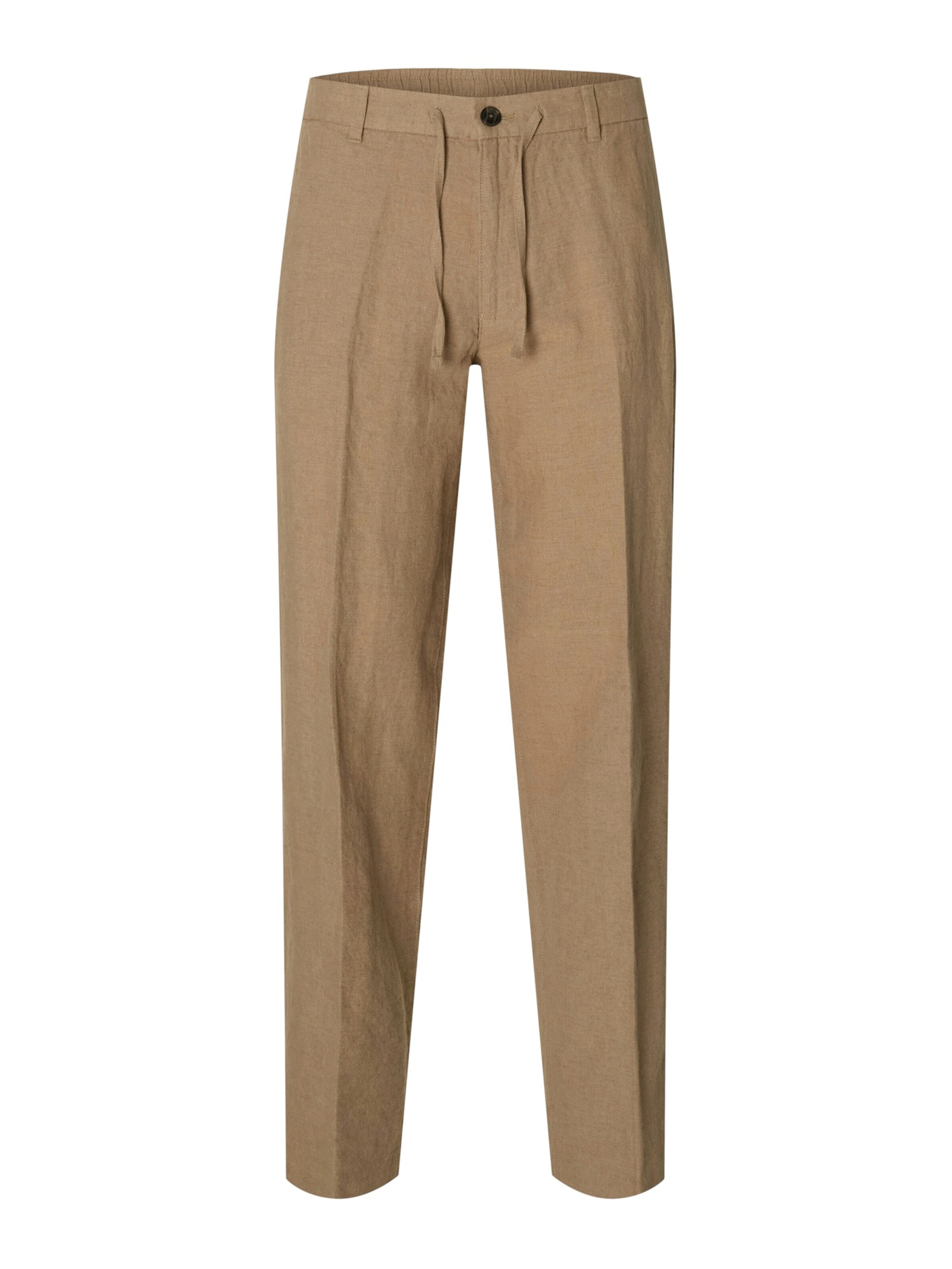 Pantaloni con piega frontale 'SLH196- LEROY SUN' di SELECTED in marrone: frontale