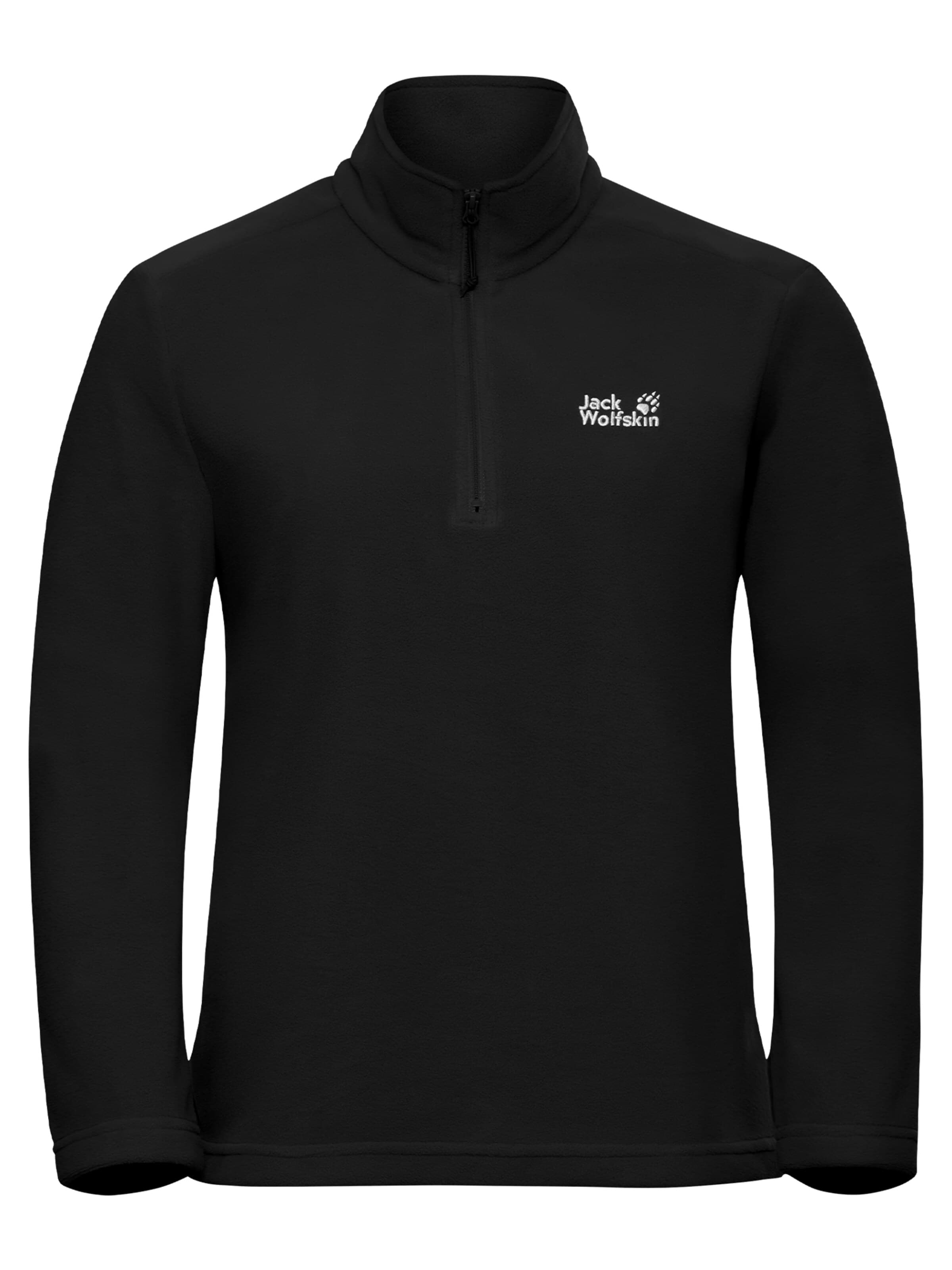 JACK WOLFSKIN Pullover 'Taunus 100 Half-Zip'‌‌‌‌‌‌ in Schwarz: Vorderseite