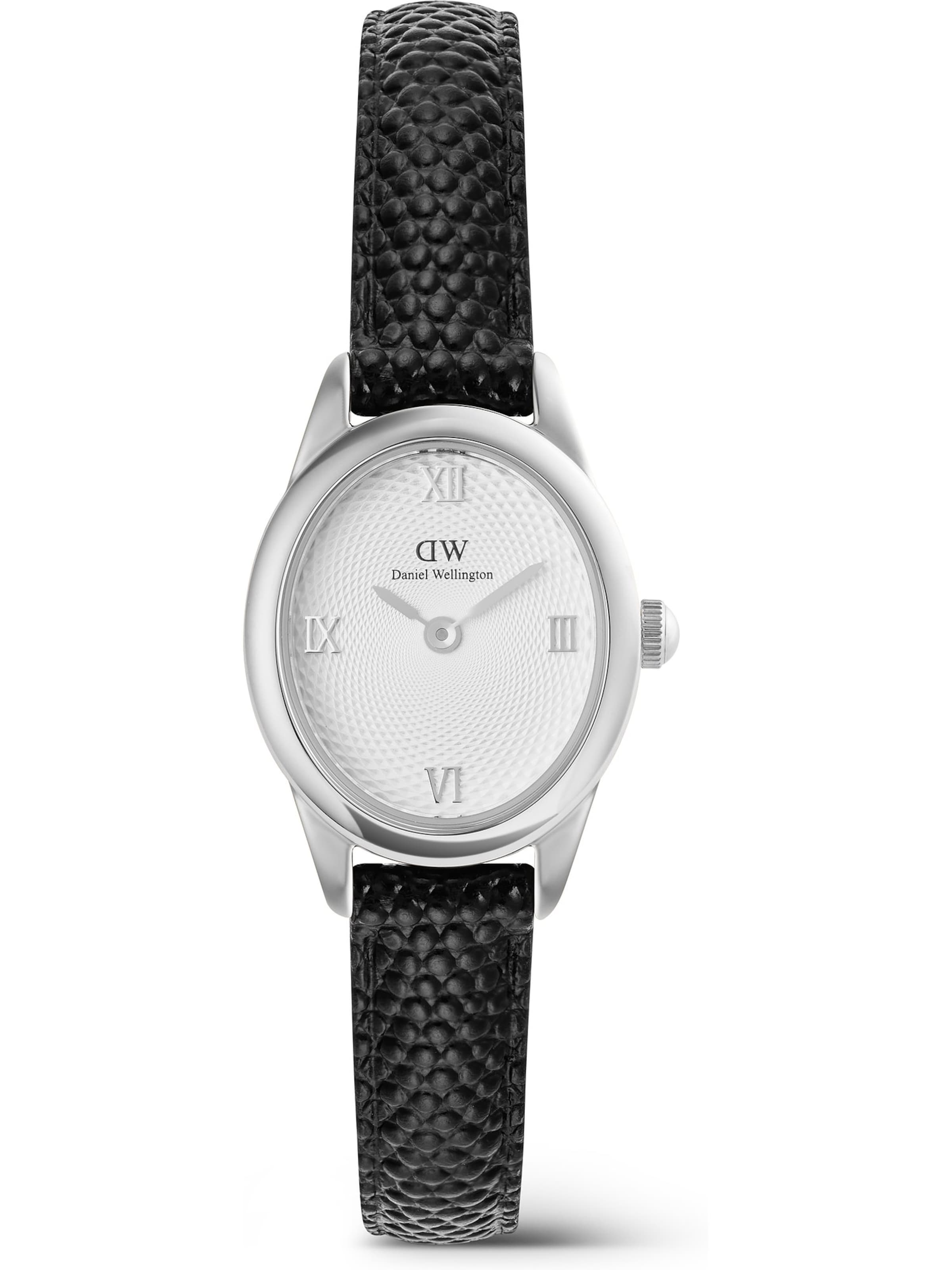 Daniel Wellington Analoguhr in Schwarz: Vorderseite