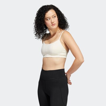 ADIDAS SPORTSWEAR Bralette Sports Bra in Beige: front