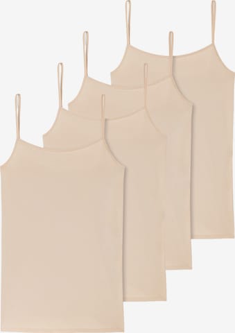 Haut ' 95/5 Organic Cotton ' SCHIESSER en beige : devant