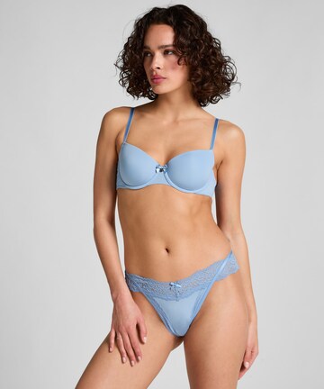 String 'Elliena' Hunkemöller en bleu : devant