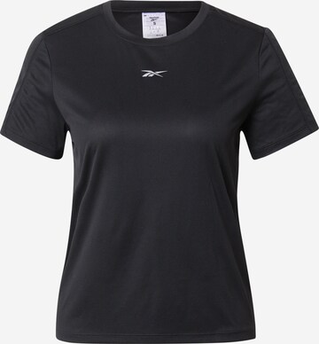 Tricou funcțional de la Reebok pe negru: față