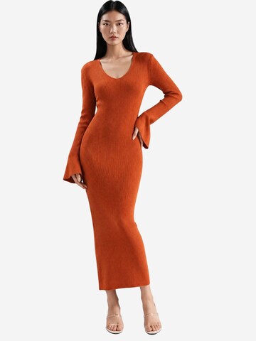 My fashion Gebreide jurk in Groen: voorkant