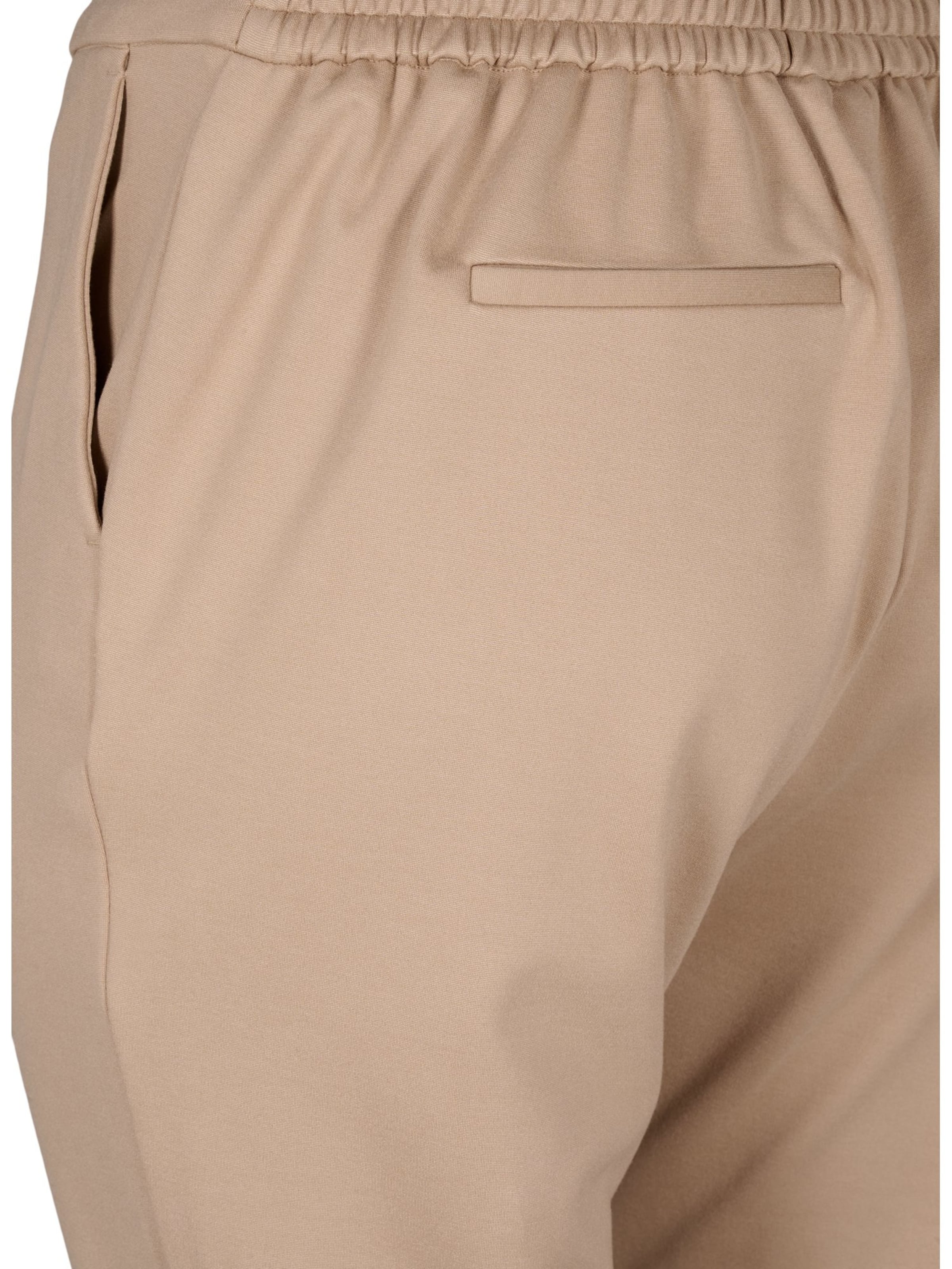 Coupe slim Pantalon 'JMaddie' Zizzi en beige