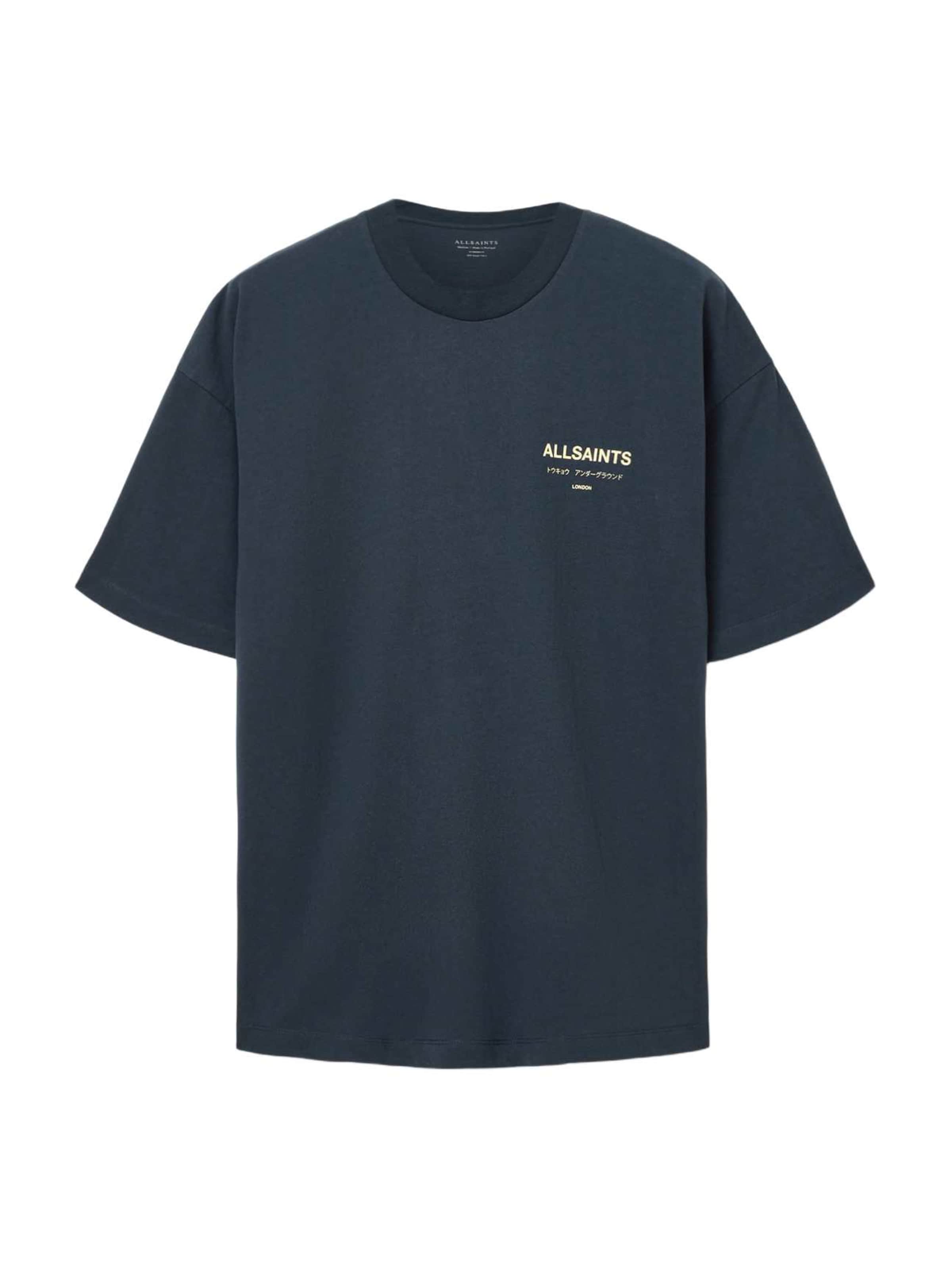 AllSaints - Camisa 'Underground' em azul: frente