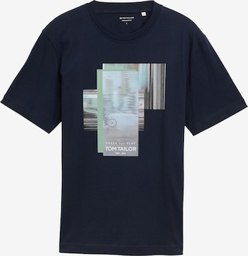TOM TAILOR Shirt in Blauw: voorkant