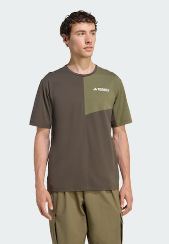 T-Shirt fonctionnel 'Multi' ADIDAS TERREX en vert : devant