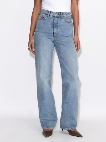 Dr. Denim Regular Jeans 'Echo High Straight' in Blauw