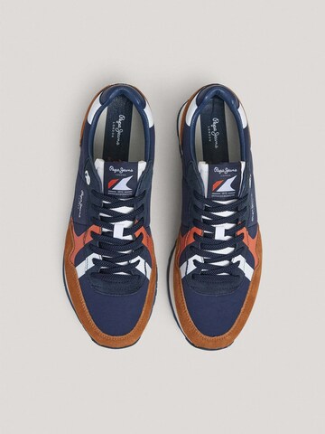 Pepe Jeans Platform trainers 'Brit Road' in Blue