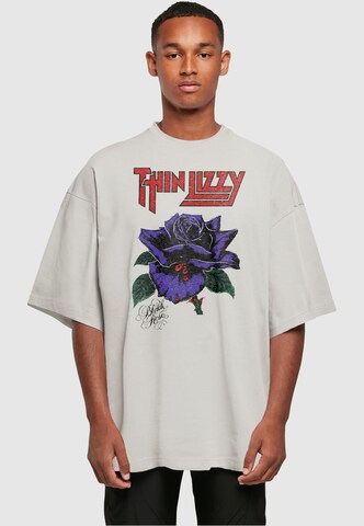 Merchcode Shirt 'Thin Lizzy - Rose' in Grey: front