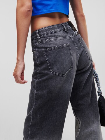 KARL LAGERFELD JEANS Loosefit Jeans in Zwart