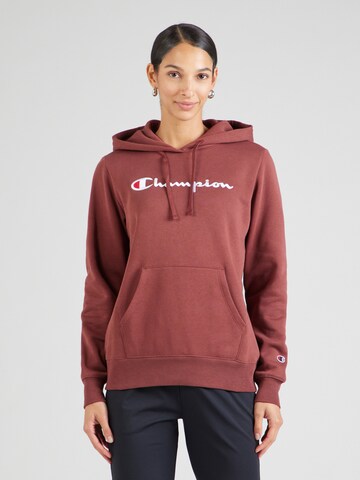 Sweat-shirt Champion Authentic Athletic Apparel en marron : devant