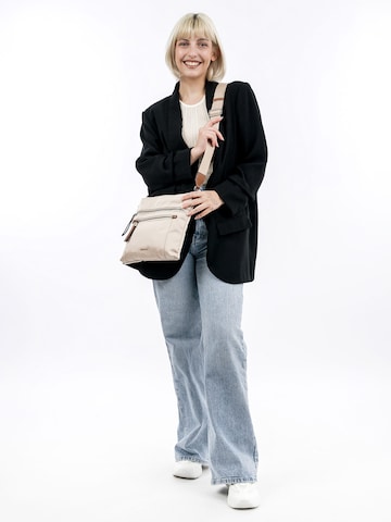 Emily & Noah Schoudertas in Beige: voorkant