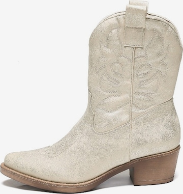 Bottes de cowboy Smile Favorites en or : devant