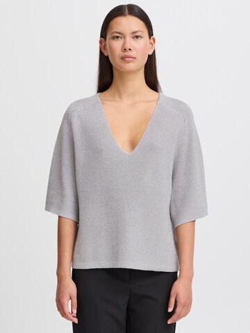 Pull-over ' IH CODY' ICHI en argent : devant