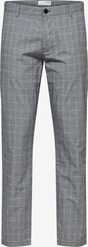 Pantalon chino SELECTED HOMME en gris : devant