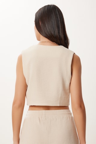 Happiness İstanbul Spodnie do garnituru w kolorze beżowy