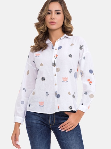 CIPO & BAXX Blouse 'WH130' in Wit