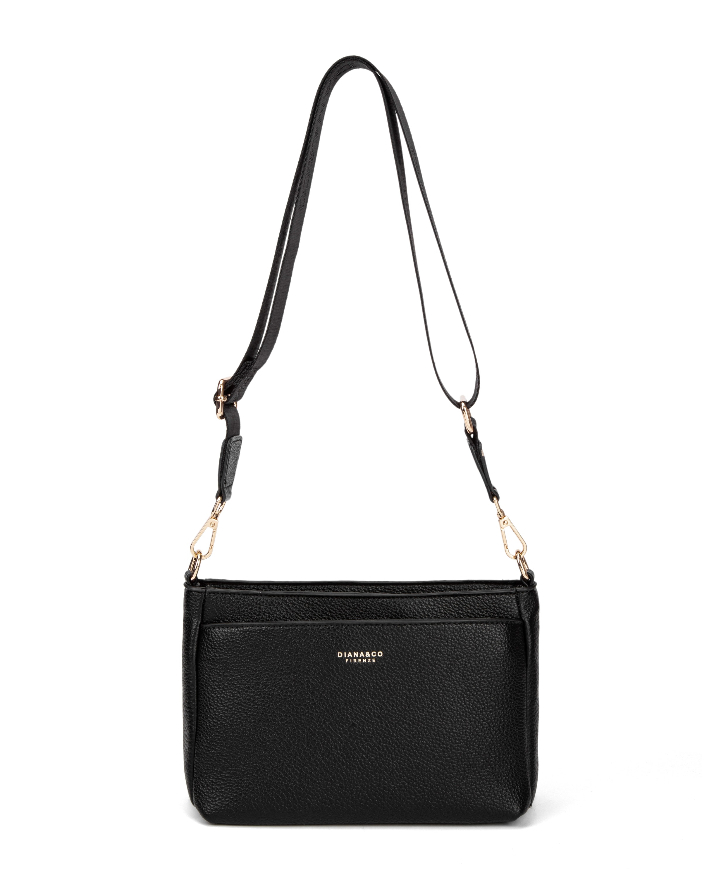 Borsa a spalla di Diana&Co. in nero: frontale