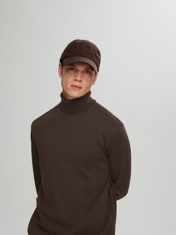 SELECTED HOMME Regular Fit Pullover 'SLHBerg' in Braun