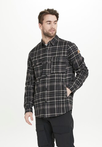 Whistler Regular fit Athletic Button Up Shirt 'Dewey' in Black: front