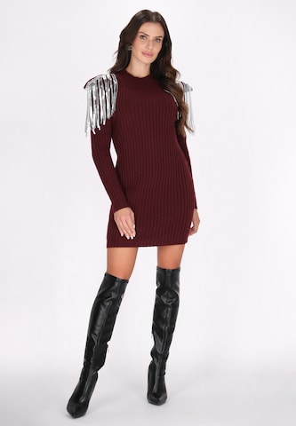 faina Knit dress in Purple