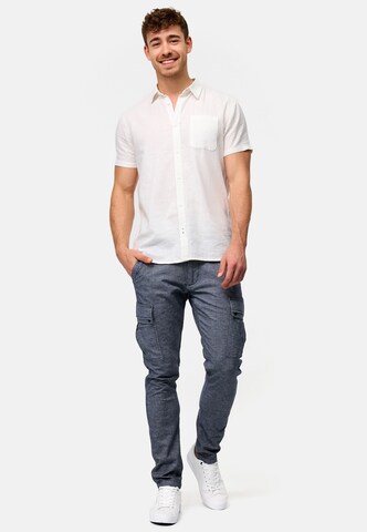 INDICODE JEANS Slimfit Cargobroek 'Safi' in Blauw
