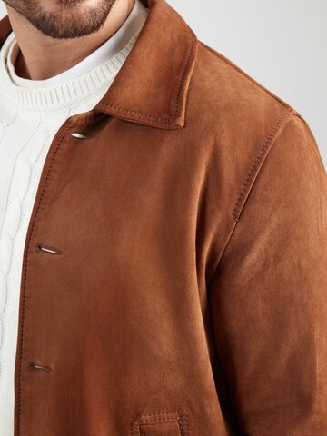 FREAKY NATION Prehodna jakna 'Ruston' | rjava barva